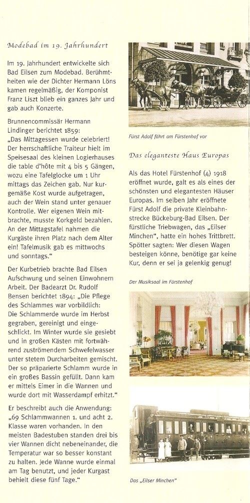 Grosser Flyer Bad Eilsen Kurpark Seite 9