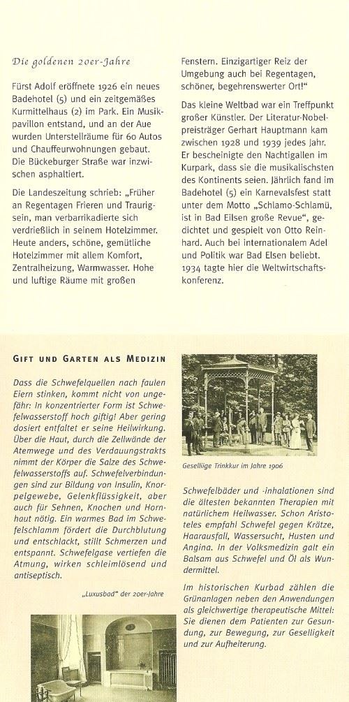 Grosser Flyer Bad Eilsen Kurpark Seite 10