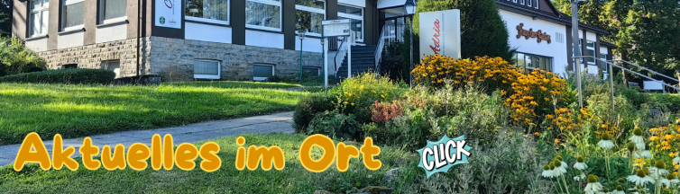 Banner mit dem Linkhinweis auf "Neues" im Ort