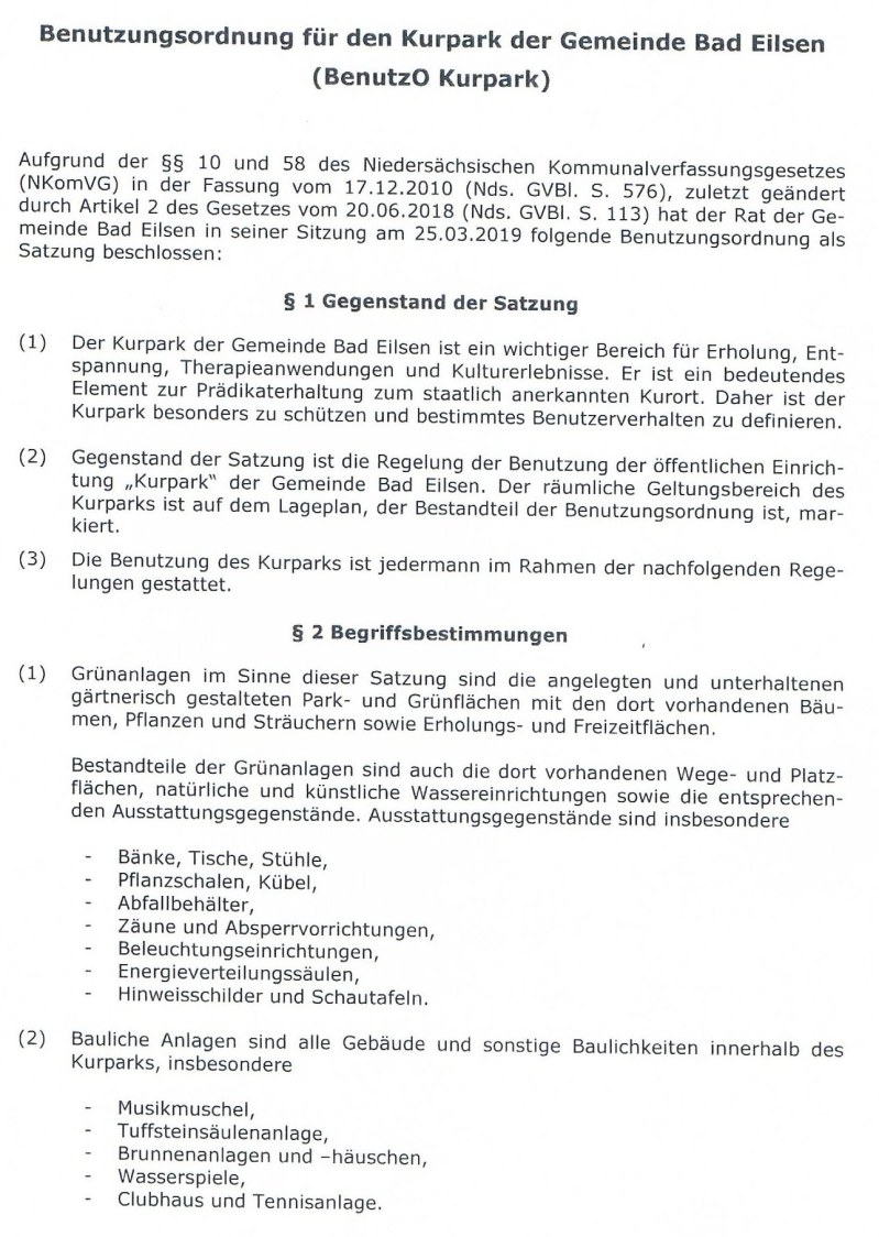 Kurparkordnung 1